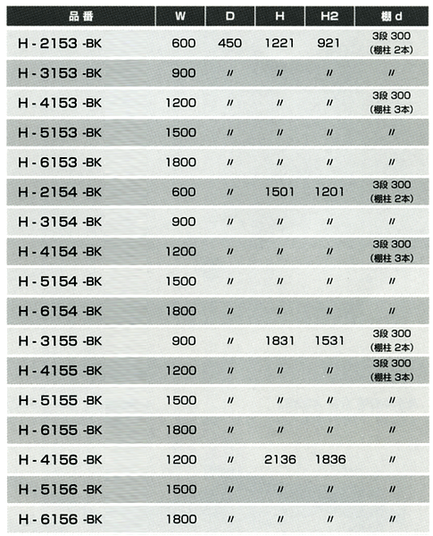 ハイケース奥行き450